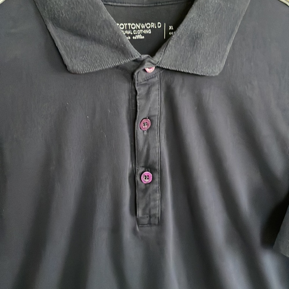 Blue Cotton World polo neck T Shirt - Picture 11 of 11
